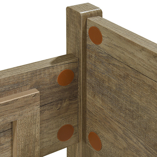 King Size Bed Frame Natural Wood Like Mdf In Oak Colour – Nice N Cheap Variety Store King Size Bed Frame Natural Wood Like Mdf In Oak Colour - Image 6