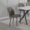 6X Dining Chair Brown Faux Leather Upholstered Seat Powder Coated Iron Legs – Nice N Cheap Variety Store 6X Dining Chair Brown Faux Leather Upholstered Seat Powder Coated Iron Legs Product Image Nice N Cheap Variety Store