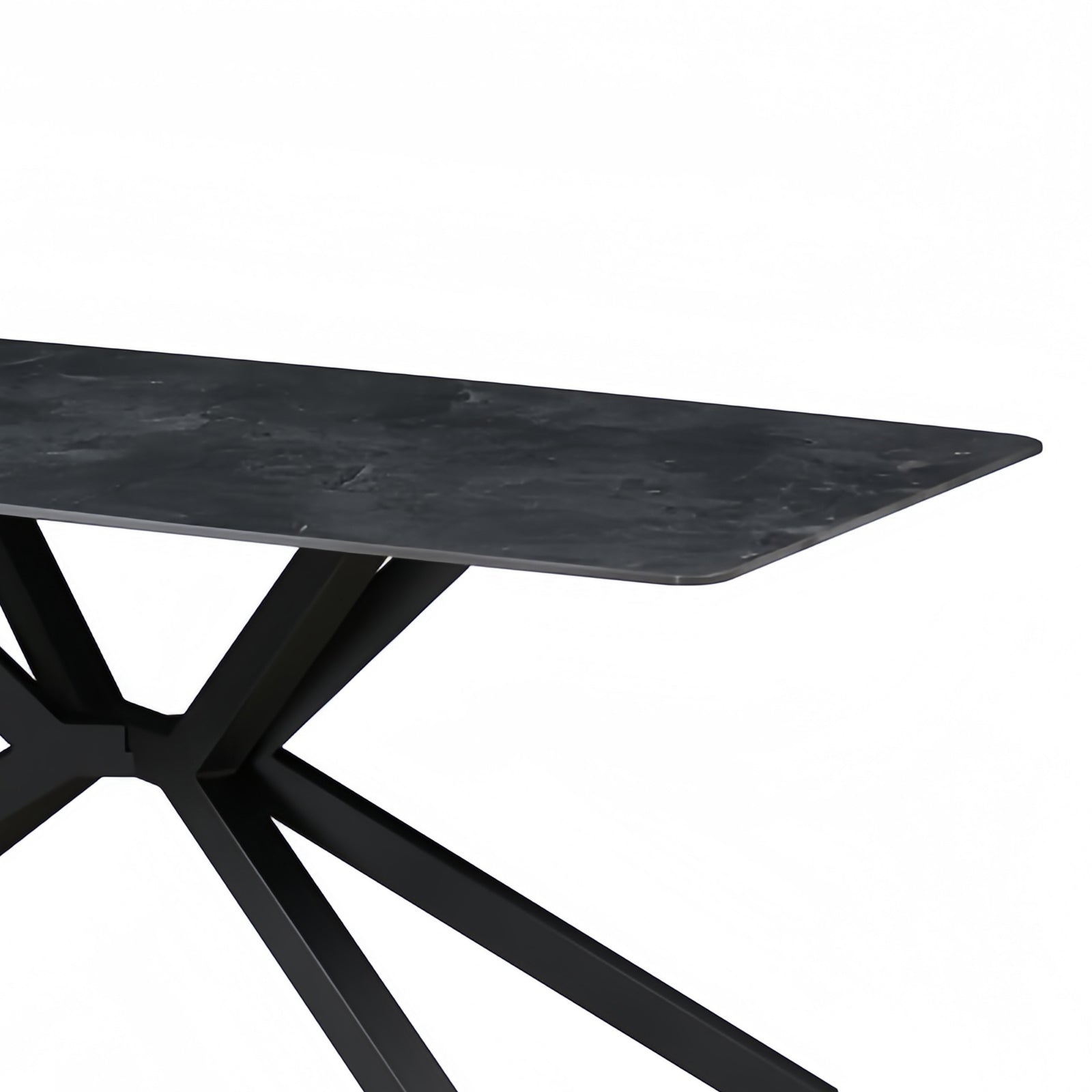 Dining Table Rectangular Shape Green Sintered Stone Top Powder Coated Iron Legs – Nice N Cheap Variety Store Dining Table Rectangular Shape Green Sintered Stone Top Powder Coated Iron Legs - Image 6