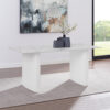 Dining Table Sintered Stone Top Mdf Table Base High Glossy White Product Image Nice N Cheap Variety Store