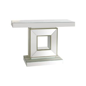 Hall Table Rectangular Shape Mdf &Amp; Mirror Attractive Base - Image 2