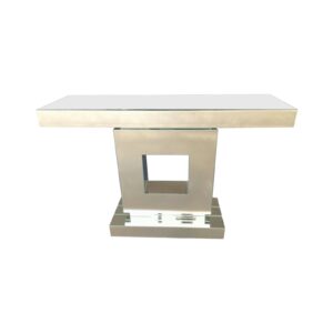 Hall Table Rectangular Shape Mdf &Amp; Mirror Attractive Base - Image 3