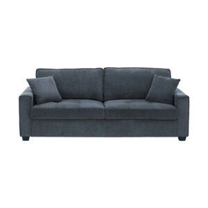 3 Seater Sofa Set Polyester Fabric Charcoal Multilayer Two Pillows Individual Pocket Spring – Nice N Cheap Variety Store 3 Seater Sofa Set Polyester Fabric Charcoal Multilayer Two Pillows Individual Pocket Spring - Image 2