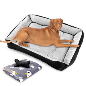 Navy Calming Dog Bed