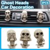 3Pcs Ghost Head Car Decoration Accessories Halloween Ornament Vehicle Interior Product Image Nice N Cheap Variety Store