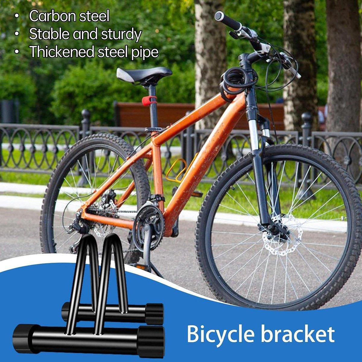 Parking Floor Bike Rack Bicycle Storage Steel Holder Portable Cycling Bike Stand – Nice N Cheap Variety Store Parking Floor Bike Rack Bicycle Storage Steel Holder Portable Cycling Bike Stand - Image 4