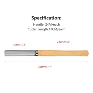 8X Heavy Duty Hss Wood Lathe Chisel Set Turning Wood Tools Carving Gougedurable - Image 4