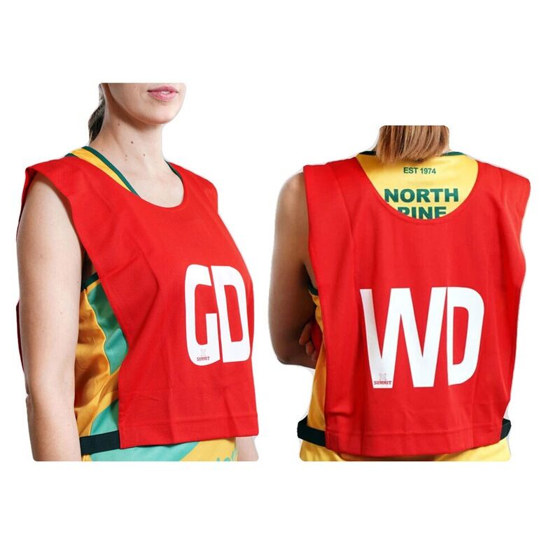7Pcs Set Of Summit Netball Bibs Senior Team Pack Bulk Net Ball - Red Colour – Nice N Cheap Variety Store 7Pcs Set Of Summit Netball Bibs Senior Team Pack Bulk Net Ball - Red Colour - Image 2