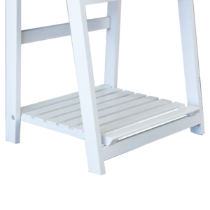 5 Tier Wooden Ladder Shelf Stand Storage Book Shelves Shelving Display Rack - Image 4