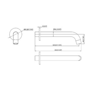 220Mm Bath Spout In Polished Chrome Finish - Image 12
