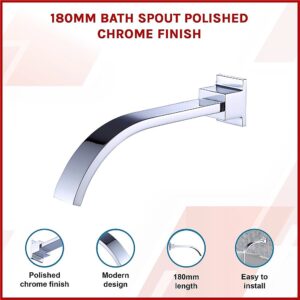 180Mm Bath Spout Polished Chrome Finish – Nice N Cheap Variety Store 180Mm Bath Spout Polished Chrome Finish - Image 3