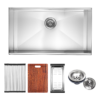 Brienz 32-Inch Nano Workstation Ledge Undermount 16 Gauge Stainless Steel Kitchen Sink Single Bowl Product Image Nice N Cheap Variety Store