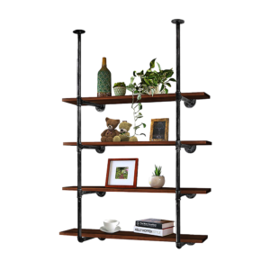 Wall Shelves Display Bookshelf Industrial Diy Pipe Shelf Rustic Brackets – Nice N Cheap Variety Store Wall Shelves Display Bookshelf Industrial Diy Pipe Shelf Rustic Brackets - Image 6