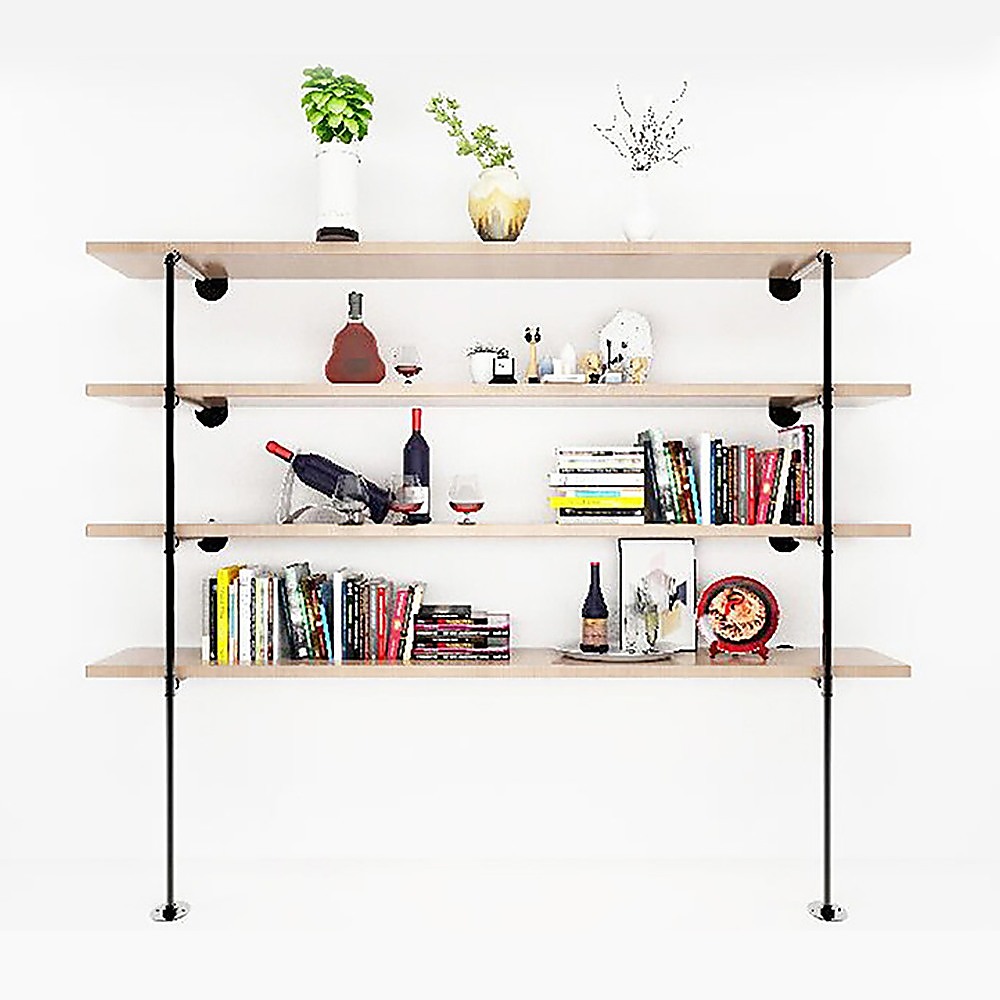 Wall Shelves Display Bookshelf Industrial Diy Pipe Shelf Rustic Brackets – Nice N Cheap Variety Store Wall Shelves Display Bookshelf Industrial Diy Pipe Shelf Rustic Brackets - Image 4