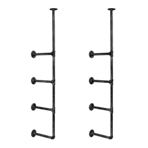 Wall Shelves Display Bookshelf Industrial DIY Pipe Shelf Rustic Brackets