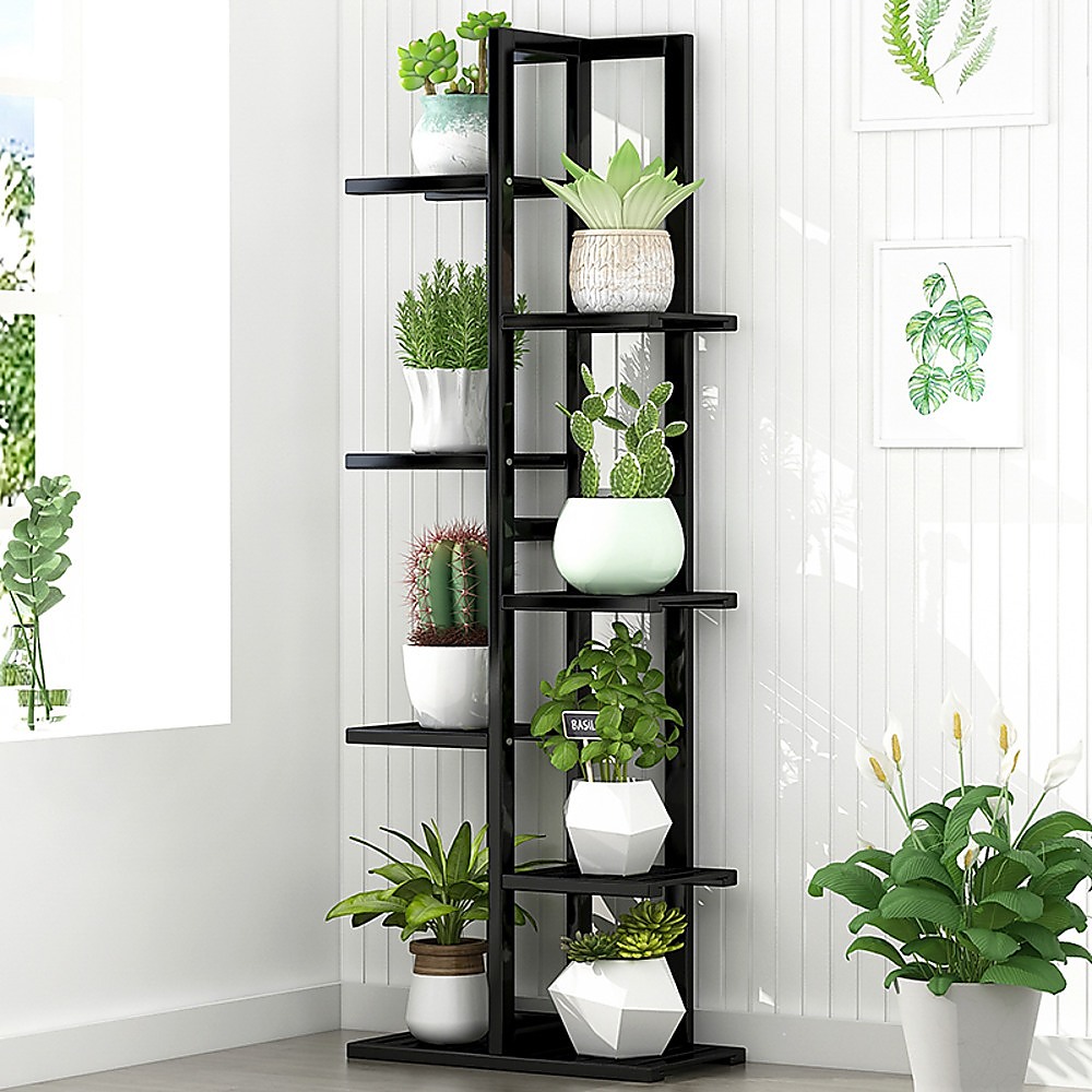 6 Tiers Vertical Bamboo Plant Stand For Garden &Amp; Patio – Nice N Cheap Variety Store Bamboo Plant Stand