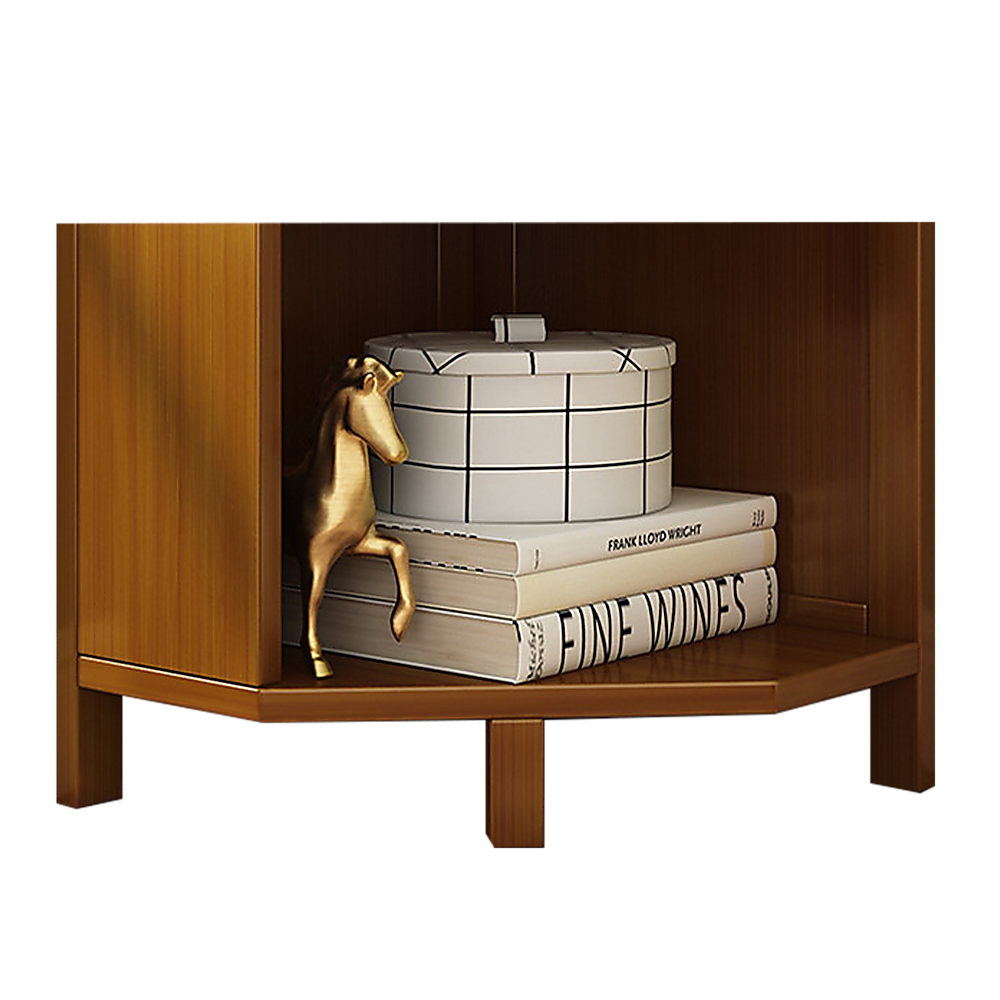 5-Shelf Corner Bookcase Industrial Bookshelf Display Storage Stand – Nice N Cheap Variety Store 5-Shelf Corner Bookcase Industrial Bookshelf Display Storage Stand - Image 5