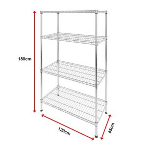 Modular Wire Storage Shelf 1200 X 450 X 1800Mm Steel Shelving - Image 14