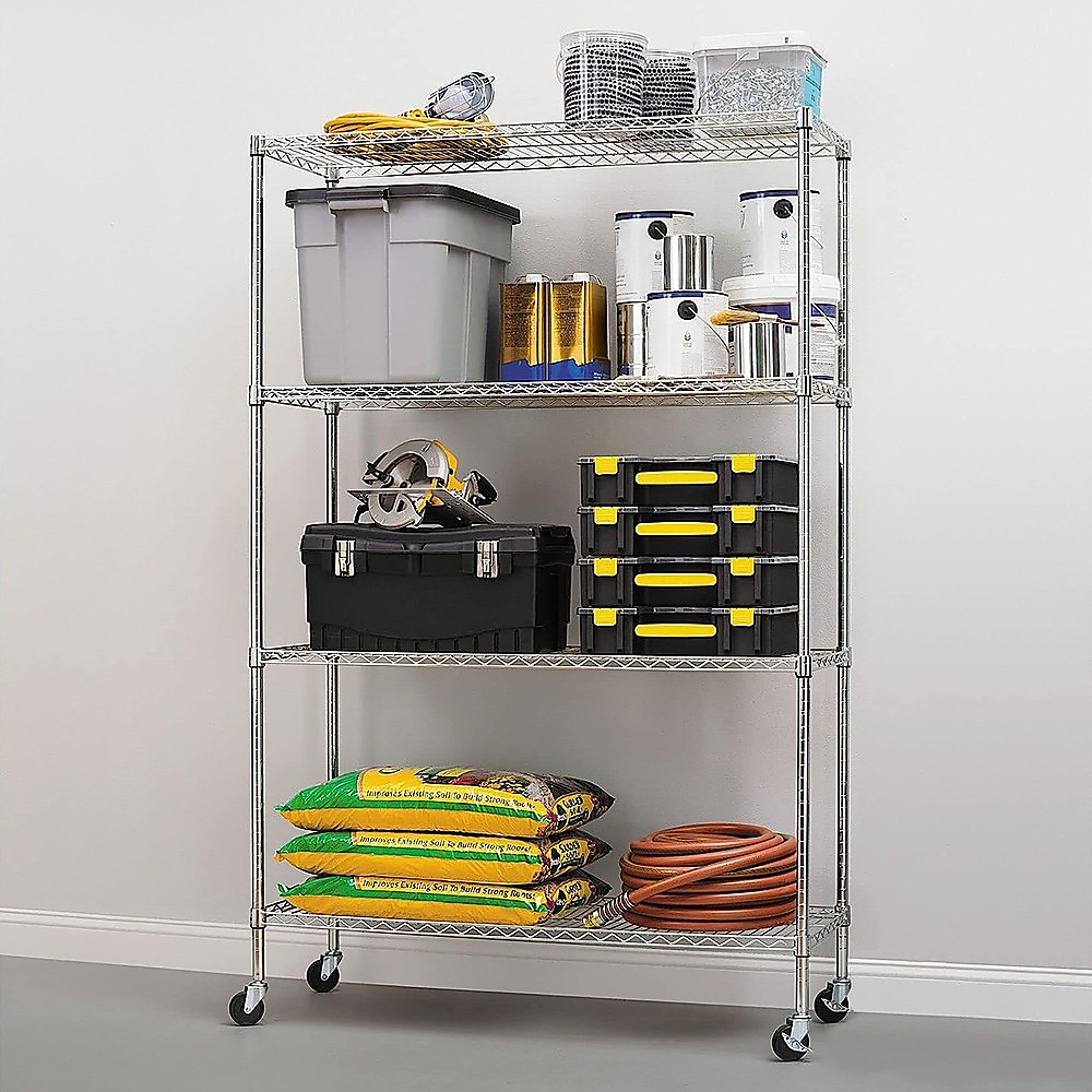 Modular Wire Storage Shelf 1200 X 450 X 1800Mm Steel Shelving – Nice N Cheap Variety Store Modular Wire Storage Shelf 1200 X 450 X 1800Mm Steel Shelving - Image 2