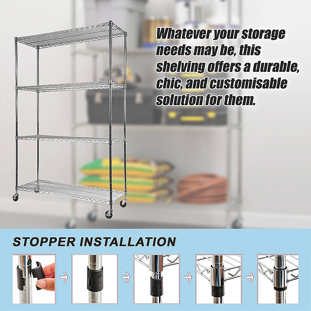 Modular Wire Storage Shelf 1200 X 450 X 1800Mm Steel Shelving – Nice N Cheap Variety Store Modular Wire Storage Shelf 1200 X 450 X 1800Mm Steel Shelving - Image 7