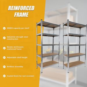 2 X 1.8M Garage Shelving Warehouse Rack Storage Shelves Pallet Racking – Nice N Cheap Variety Store 2 X 1.8M Garage Shelving Warehouse Rack Storage Shelves Pallet Racking - Image 11
