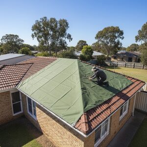 3X4M Army Heavy Duty Waterproof Canvas Tarp Tarpaulin Sun Blocked Dustproof - Image 2