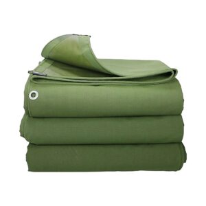 3X4M Army Heavy Duty Waterproof Canvas Tarp Tarpaulin Sun Blocked Dustproof - Image 8