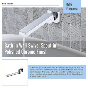 Bath In Wall Swivel Spout In Polished Chrome Finish - Image 8
