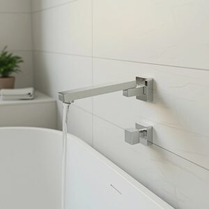 Bath In Wall Swivel Spout In Polished Chrome Finish - Image 5