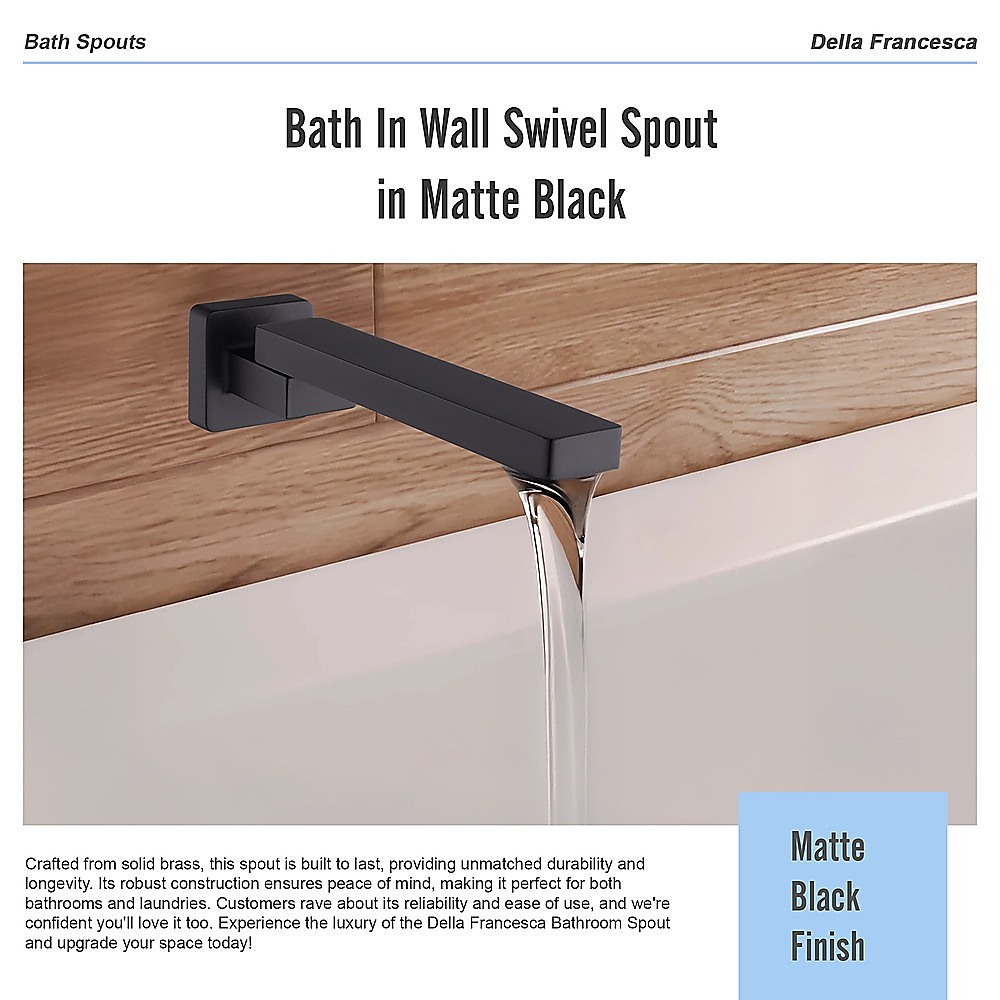 Bath In Wall Swivel Spout In Matte Black – Nice N Cheap Variety Store Bath In Wall Swivel Spout In Matte Black - Image 11