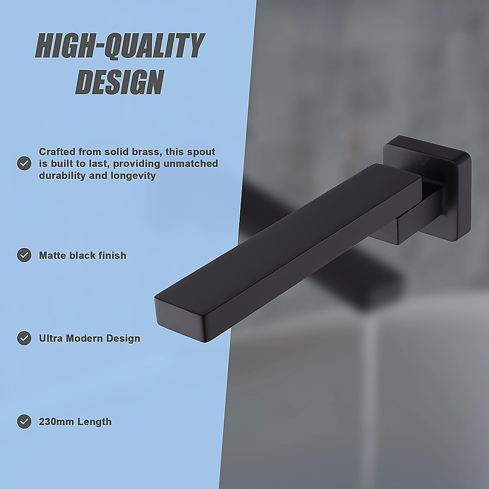 Bath In Wall Swivel Spout In Matte Black – Nice N Cheap Variety Store Bath In Wall Swivel Spout In Matte Black - Image 12