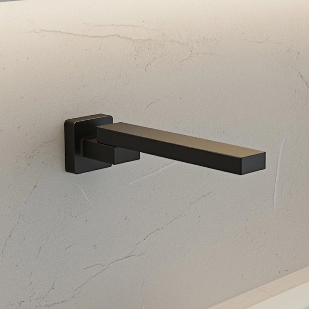 Bath In Wall Swivel Spout In Matte Black – Nice N Cheap Variety Store Bath In Wall Swivel Spout In Matte Black - Image 2