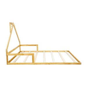 Pine Wood Floor Bed House Frame For Kids And Toddlers - Image 6