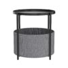 Round Side Table Bedside Storage Basket Product Image Nice N Cheap Variety Store