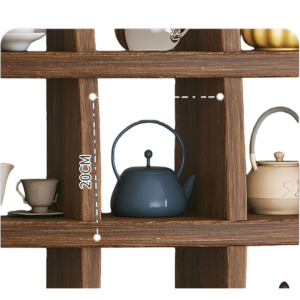 Wall Mounted Solid Wood Shelf Display Stand For Home &Amp; Office - Image 3