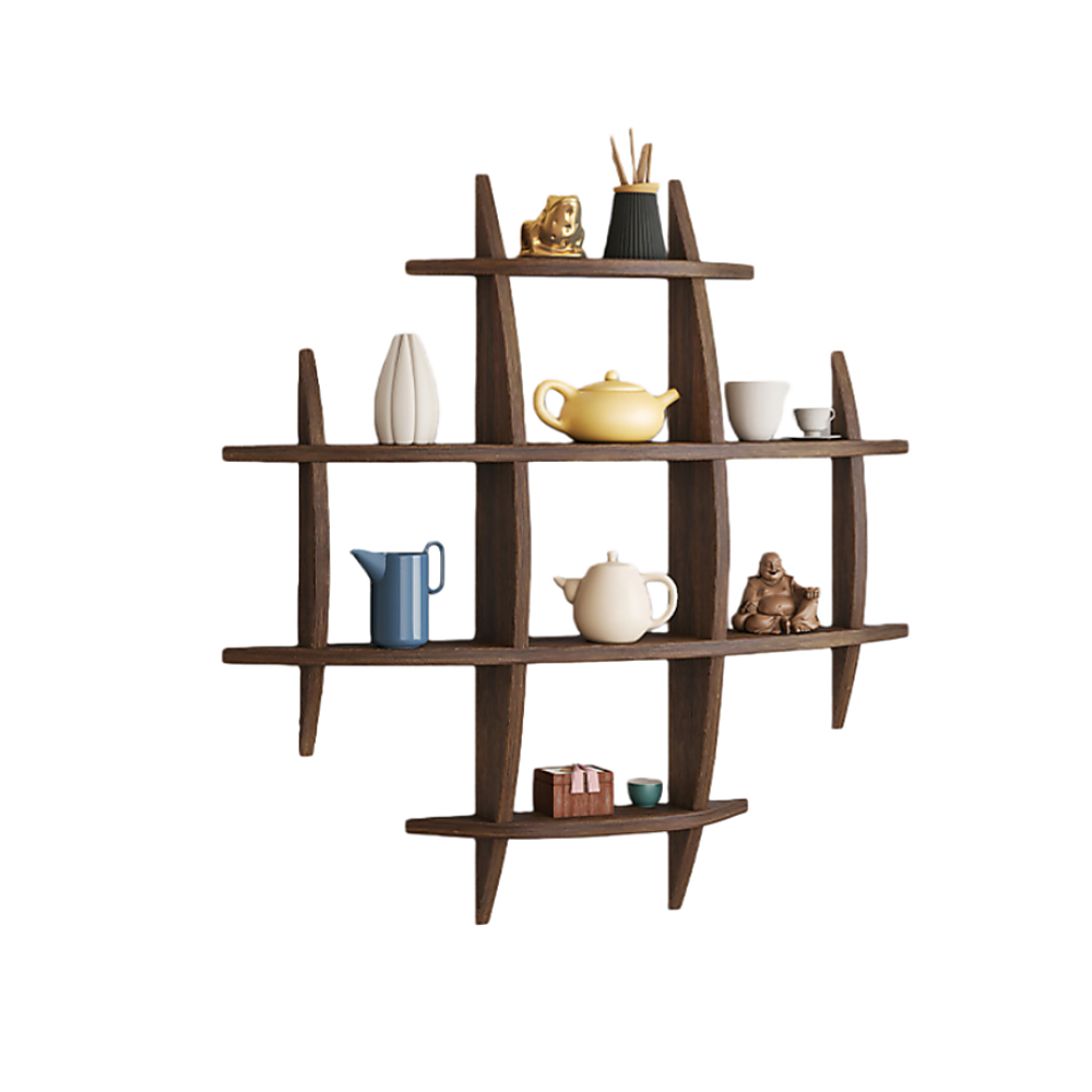 90X90Cm Solid Wood Wall Mounted Display Shelf Antique Style Decor – Nice N Cheap Variety Store 90X90Cm Solid Wood Wall Mounted Display Shelf Antique Style Decor