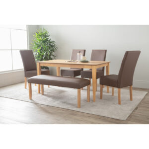 Allergo Dining Table 150Cm Timber Dining Table - Natural – Nice N Cheap Variety Store Allergo Dining Table 150Cm Timber Dining Table - Natural - Image 5