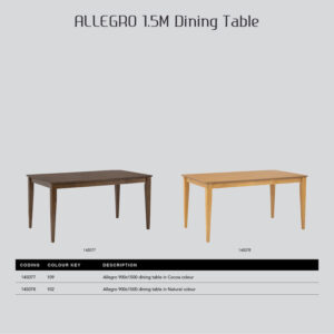 Allergo Dining Table 150Cm Timber Dining Table - Natural – Nice N Cheap Variety Store Allergo Dining Table 150Cm Timber Dining Table - Natural - Image 9