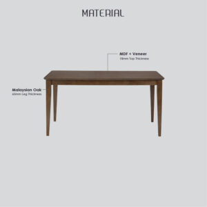 Allergo Dining Table 150Cm Timber Dining Table - Natural – Nice N Cheap Variety Store Allergo Dining Table 150Cm Timber Dining Table - Natural - Image 10
