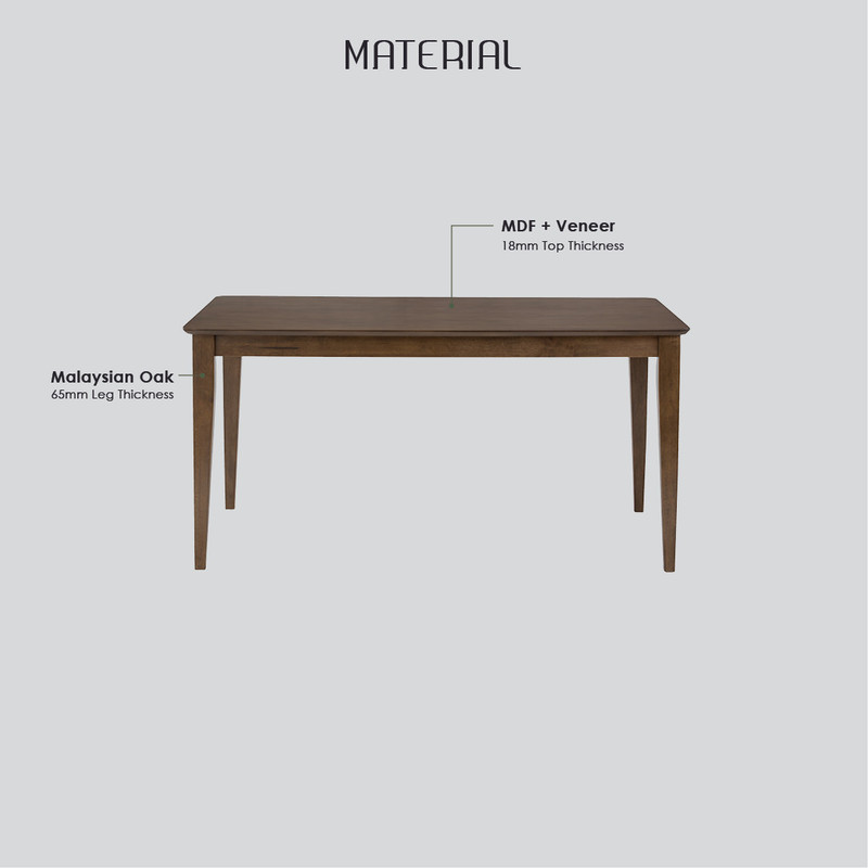 Allergo Dining Table 150Cm Timber Dining Table - Natural – Nice N Cheap Variety Store Allergo Dining Table 150Cm Timber Dining Table - Natural - Image 10