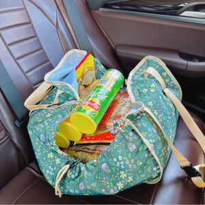 Nevy Blue Car Back Seat Organizer Hammock - Portable Storage Solution - Image 3