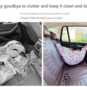 Nevy Blue Car Back Seat Organizer Hammock - Portable Storage Solution - Image 4
