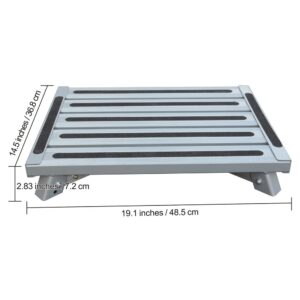 Heavy Duty Aluminum Folding Step Stool - Portable Rv Platform And Work Bench With Non-Slip Surface - Collapsible Multi-Purpose Step For Camping, Home, And Outdoor Use - Image 5