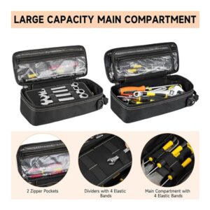 Tactical Tool Pouch Organizer - Heavy Duty Oxford Cloth - Compact Molle Utility Bag With Adjustable Shoulder Strap For Edc Small Hand Tools And Outdoor Gear - 12 Inch Black - Image 2