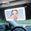 White Double Button Car Sun Visor Makeup Mirror With Led Light - Tri-Color, Touch Control – Nice N Cheap Variety Store White Double Button Car Sun Visor Makeup Mirror With Led Light - Tri-Color, Touch Control Product Image Nice N Cheap Variety Store