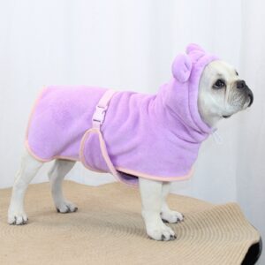 Purple Dog Bathrobe