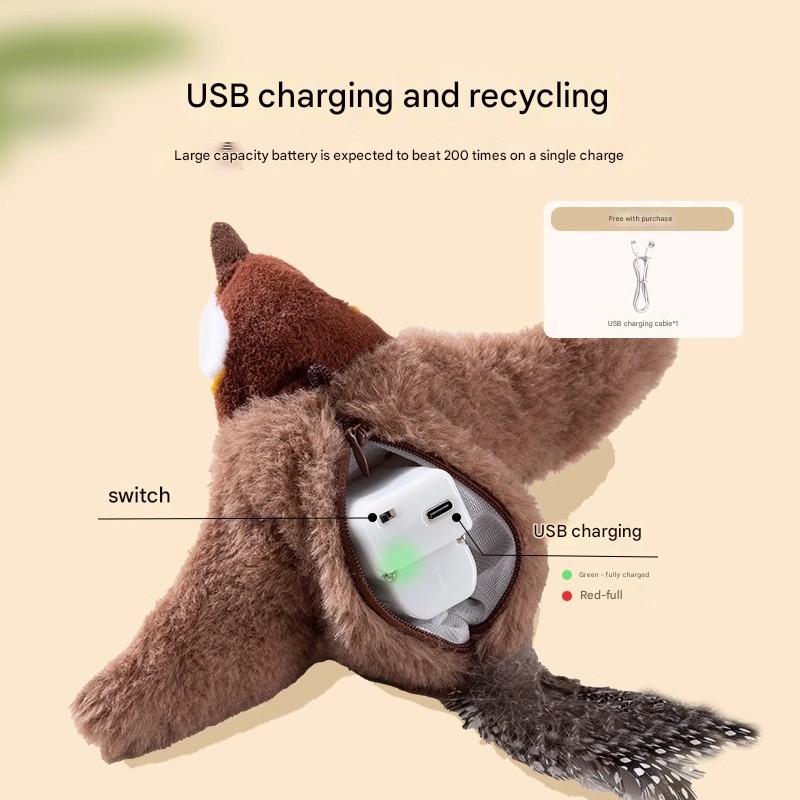 Interactive Flapping Wing Bird Toy For Cats &Amp; Dogs – Nice N Cheap Variety Store Flapping Bird Toy