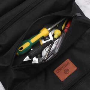 Heavy-Duty Canvas Tool Roll Up Bag &Amp; Organizer Tote - Multi-Pocket Wrench &Amp; Tool Pouch(Blue) – Nice N Cheap Variety Store Heavy-Duty Canvas Tool Roll Up Bag &Amp; Organizer Tote - Multi-Pocket Wrench &Amp; Tool Pouch(Blue) - Image 3