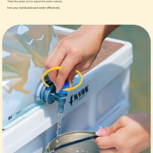2 Pcs Grey 8L Foldable Water Bag - Large Capacity Portable Water Carrier With Spigot For Camping &Amp; Outdoors - Image 5