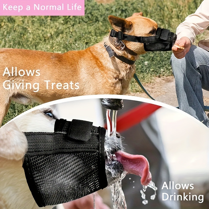 Black Mesh Dog Muzzle M | Soft &Amp; Breathable 3-Pack – Nice N Cheap Variety Store Black Mesh Dog Muzzle